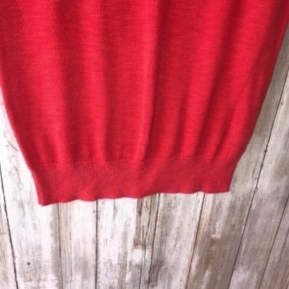 J. Crew Red Sweater Type Blouse - Picture 4 of 4
